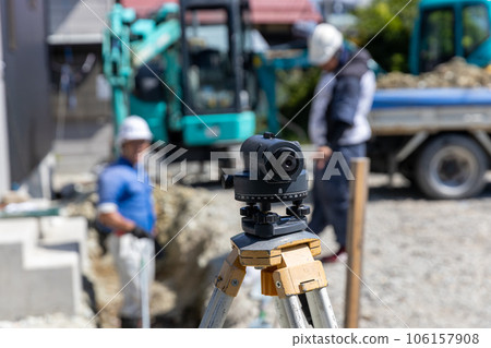 Leveling of pipe laying work 106157908