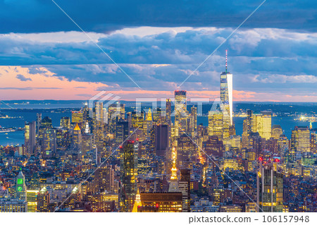 Manhattan's skyline, cityscape of New York City Manhattan's skyline, cityscape of New York City 106157948