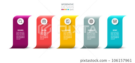 Business concept infographic template with option. Business concept infographic template with option. 106157961