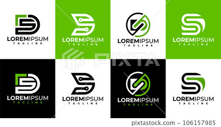 Digital technology letter D S DS SD logo design. Modern initial SD DS logo brand. Digital technology letter D S DS SD logo design. Modern initial SD DS logo brand. 106157985