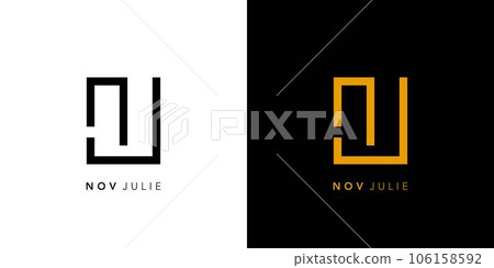 Modern and unique NJ logo design 106158592