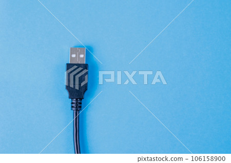 cables on blue paper 106158900