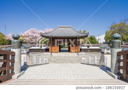 Oguchi Town during cherry blossom season Horio Ato Park Amado and Sashimi Bridge 106158937