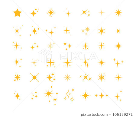 Sparkle star icons. Shine icons. Stars sparkles 106159271