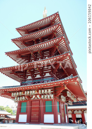 大阪四天王寺5層塔 106159842