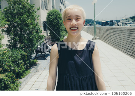 young woman walking young woman walking 106160206