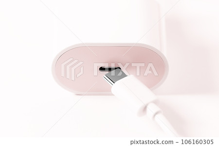 Smartphone charger cable. Battery charge. Smartphone charger cable. Battery charge. 106160305