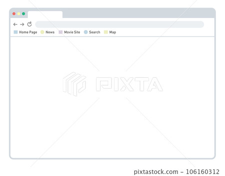 在個人電腦上打開的互聯網屏幕插圖素材 106160312