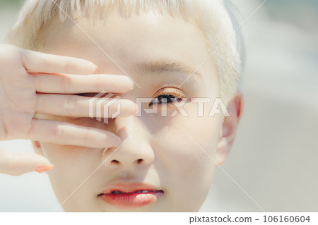 Close-up photo of a young woman 106160604