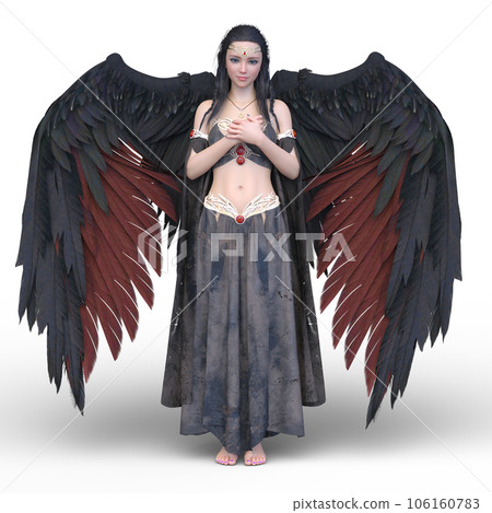 angel with spread wings angel with spread wings 106160783