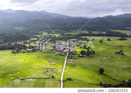 mueang khong Chiang Mai Thailand. beautiful sun rise 106161335