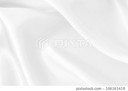 White fabric texture for background and design, beautiful pattern of silk or linen. 106161419