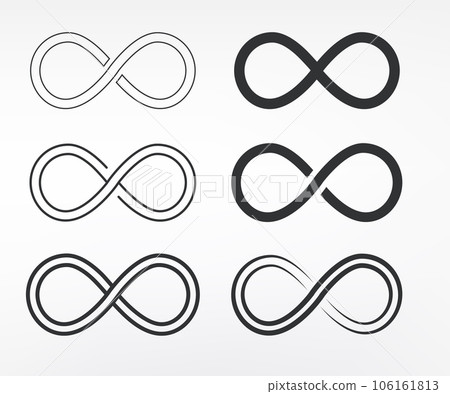 Infinity loop icon design. isolated on white background 106161813