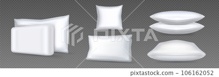 White pillows for sleeping and relaxing. 106162052