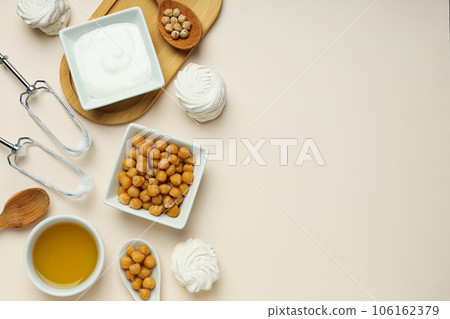 Aquafaba, concept of vegan food and cuisine 106162379