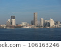 從海上看橫濱港未來區的遠景 106163246
