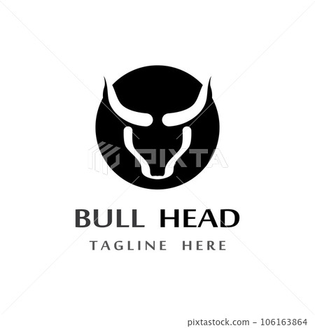 bull head horn icon template bull head horn icon template 106163864