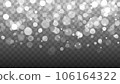 Bokeh background with glitter particles. Shining sparkling background 106164322