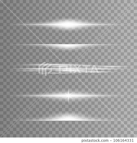 Shining star collection. Vector flashing lights set 106164331