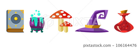 Magic Fantastic Object and Elements for Sorcery Vector Set Magic Fantastic Object and Elements for Sorcery Vector Set 106164476