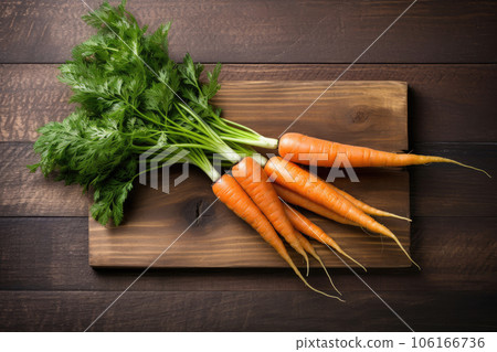 Carrots on Cutting Board, Generative AI Carrots on Cutting Board, Generative AI 106166736