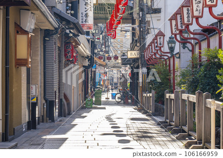 Osaka Minami early morning Hozenji Yokocho summer Osaka Minami early morning Hozenji Yokocho summer 106166959