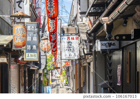 Osaka Minami, Hozenji Yokocho in the early morning, summer Osaka Minami, Hozenji Yokocho in the early morning, summer 106167013