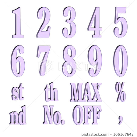 3D Font Pack 7【數字/三維字母/數字】紫色、紫色 3D Font Pack 7【數字/三維字母/數字】紫色、紫色 106167642