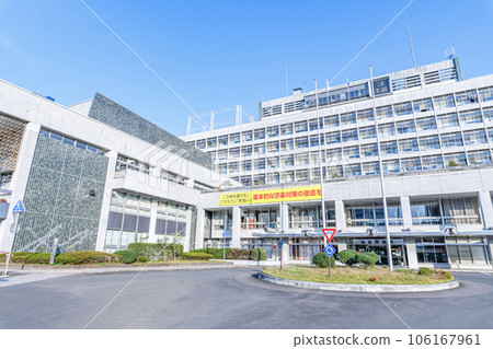 Sendai City Hall in sunny weather, Sendai City, Miyagi Prefecture 106167961