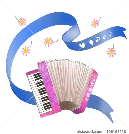 A simple illustration of an accordion 106168338