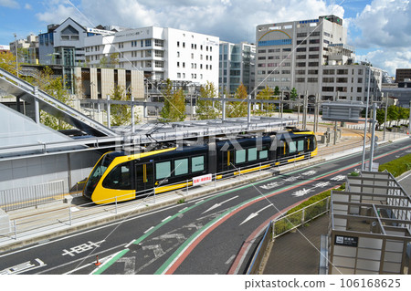 LRT Utsunomiya Light Rail Low Floor Train LRT Utsunomiya Light Rail Low Floor Train 106168625