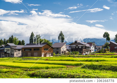 "Niigata Prefecture" summer rural scenery, Minamiuonuma "Niigata Prefecture" summer rural scenery, Minamiuonuma 106168778