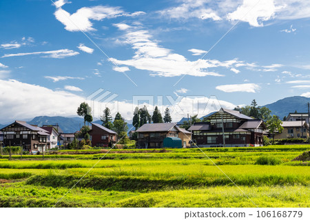 "Niigata Prefecture" summer rural scenery, Minamiuonuma 106168779