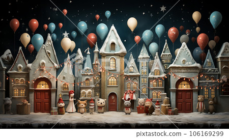 Beautiful fun pattern of Christmas, Generative Ai Beautiful fun pattern of Christmas, Generative Ai 106169299