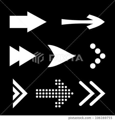 Icon Set of Flat Arrows 106169755