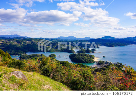 從伊呂波島展望台(佐賀縣唐津市)眺望群島 從伊呂波島展望台(佐賀縣唐津市)眺望群島 106170172