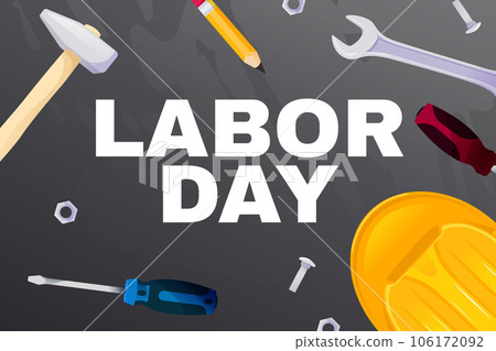 Happy Labor Day card. Labor Day banner. Design template. Vector illustration EPS10 106172092