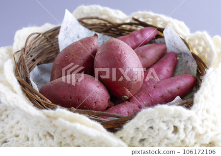 圓籃裡的各种红薯溫馨形象 106172106