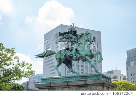 Statue of Kusunoki Masashige near Imperial palace in Chiyoda city, Tokyo, Japan. Statue of Kusunoki Masashige near Imperial palace in Chiyoda city, Tokyo, Japan. 106172264