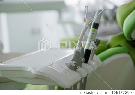 Modern dental office. Dentist's tools for dental treatment. Workplace of a dentist in a clinic 106172890