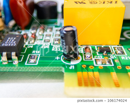 Material close-up of electronic circuit 106174024