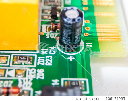 Material close-up of electronic circuit Material close-up of electronic circuit 106174065