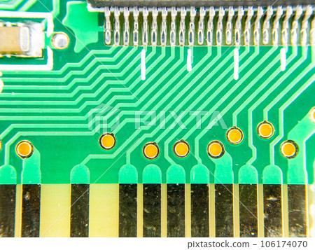 Material close-up of electronic circuit 106174070