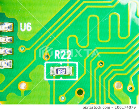 Material close-up of electronic circuit Material close-up of electronic circuit 106174079