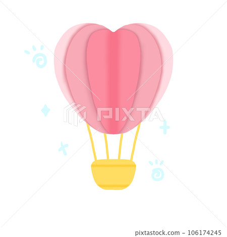 hot air balloon pink  106174245