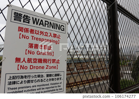 Various warning signs 106174277