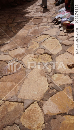 Ait Benhaddou, cobbled streets [Morocco] 106174335