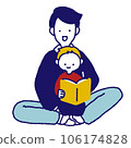 Parents and children reading aloud 106174828
