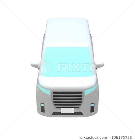 Car illustration material deformed minivan white (1_j) Car illustration material deformed minivan white (1_j) 106175788
