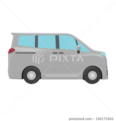 Car illustration material deformed minivan white (1_5) Car illustration material deformed minivan white (1_5) 106175808